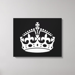 黒保のCALM CROWNアイコンカスタマイズ キャンバスプリント