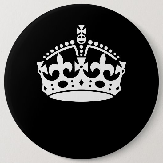 黒保のCALM CROWNアイコンカスタマイズ 缶バッジ (正面)