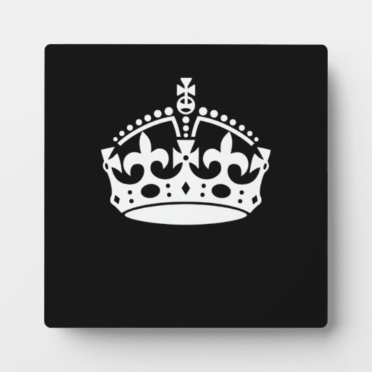 黒保のCALM CROWN記号 フォトプラーク (正面)