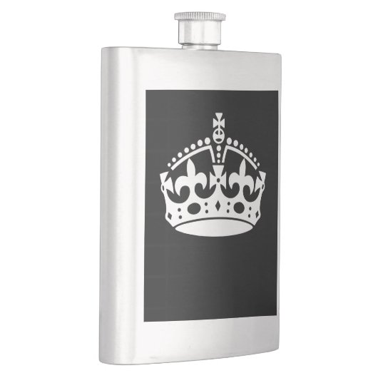 黒保のCALM CROWN記号 フラスク (右)