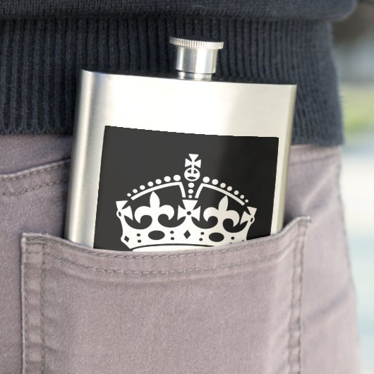 黒保のCALM CROWN記号 フラスク (インサイチュ)