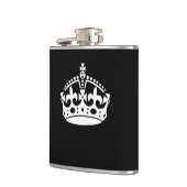 黒保のCALM CROWN記号 フラスク (左)