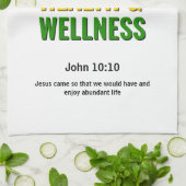 黒保健クリスチャンモノグラム キッチンタオル (折り畳み)