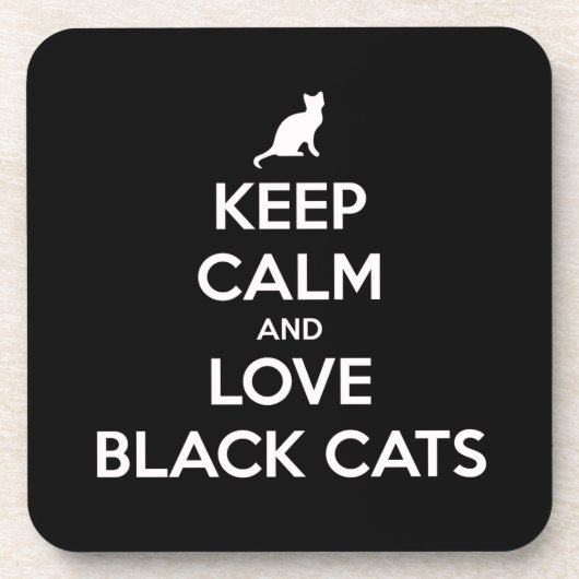 黒保猫を愛する コースター (正面)