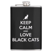 黒保猫を愛する フラスク (正面)