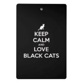 黒保猫を愛する ミニクリップボード (裏面)