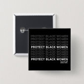 黒保護女子//コインとつながり 缶バッジ (正面&裏面)