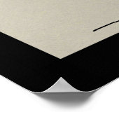 黒信じでライブ縁どスクエア ポスター (角)