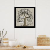 黒信じでライブ縁どスクエア ポスター (キッチン)