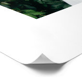 黒優美なスクリプ結婚トの写真デザイン ポスター (角)