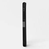 黒光沢ステンレス鋼メタル7 Case-Mate iPhoneケース (裏面/左)