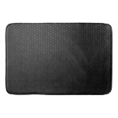 黒六角デザイン バスマット (正面)
