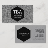 黒六角 – クレキュレパターン 名刺 (正面/裏面)