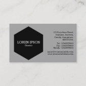 黒六角 – クレキュレパターン 名刺 (裏面)