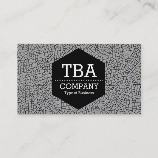 黒六角 – クレキュレパターン 名刺 (正面)