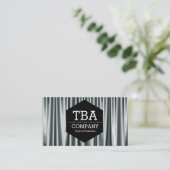 黒六角 – シルバーカーテン02 名刺 (スタンド正面)