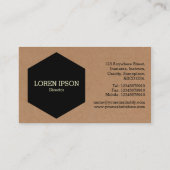 黒六角 – 厚紙 名刺 (裏面)