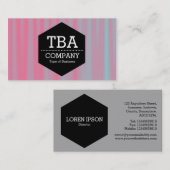 黒六角 – 抽象芸術090716(06) 名刺 (正面/裏面)