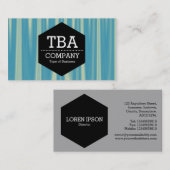 黒六角 – 抽象芸術090716(08) 名刺 (正面/裏面)