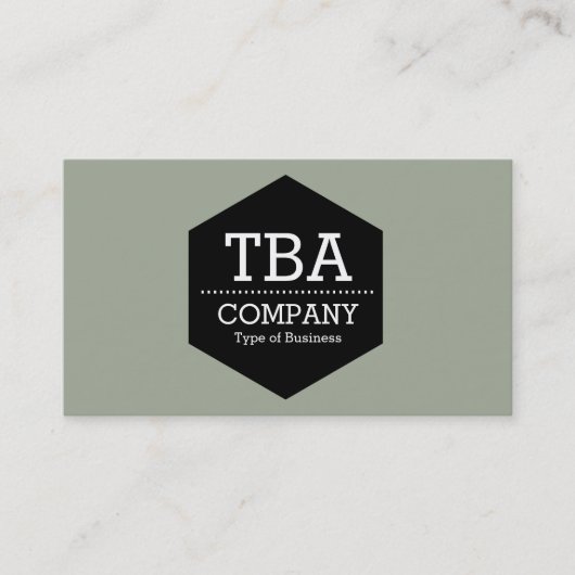 黒六角 – 砂漠のセージ 名刺 (正面)