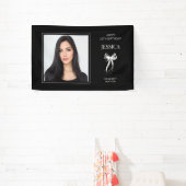 黒写真モダン30歳おめでとう30歳 横断幕 (インサイチュ)