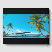 黒写真ヨットボート ゲストブック (裏面)