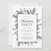 黒冬素朴植物性クリスマスパーティー 招待状 (正面)