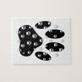 黒前紙上の白い手 ジグソーパズル (横)