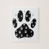 黒前紙上の白い手 ジグソーパズル (縦)