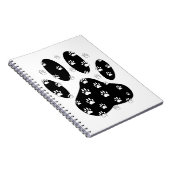 黒前紙上の白い手 ノートブック (右側)