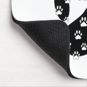 黒前紙上の白い手 マウスパッド (コーナー)