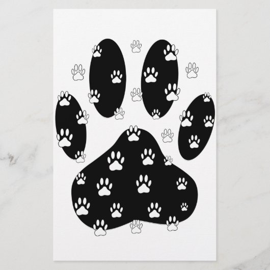 黒前紙上の白い手 便箋 (正面)