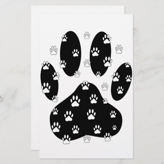 黒前紙上の白い手 便箋