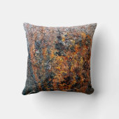 黒動揺してと茶色の素朴装飾用クッション クッション (裏面)