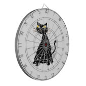 黒動揺して毛猫 ダーツボード (正面左)