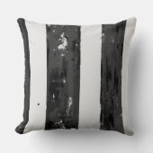 黒動揺して白 クッション (正面)