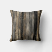 黒動揺して金ゴールドグレーストライプ クッション (裏面)