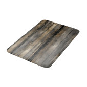 黒動揺して金ゴールドグレーストライプ バスマット (アングル)