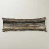 黒動揺して金ゴールドグレーストライプ ボディピロー (裏面)