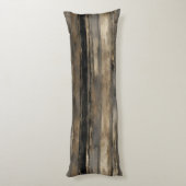 黒動揺して金ゴールドグレーストライプ ボディピロー (裏面 (縦))