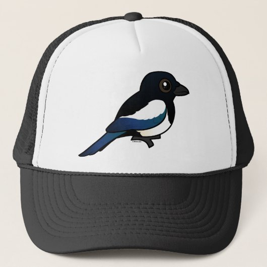 黒勘定書を出されたカササギ キャップ (正面)