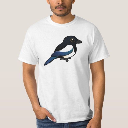 黒勘定書を出されたカササギ Tシャツ (正面)