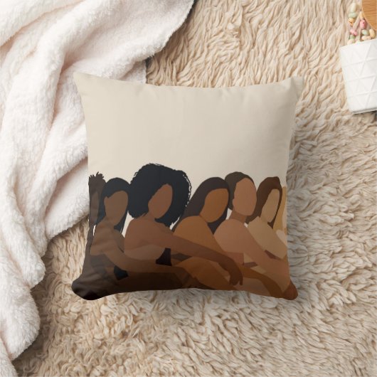 黒化した女性用枕 クッション (ブランケット)