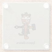 黒匠日本の一本だら：漫画妖怪 ガラスコースター (裏面)