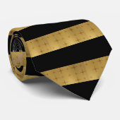黒十字ストライプ ネクタイ (ロール)