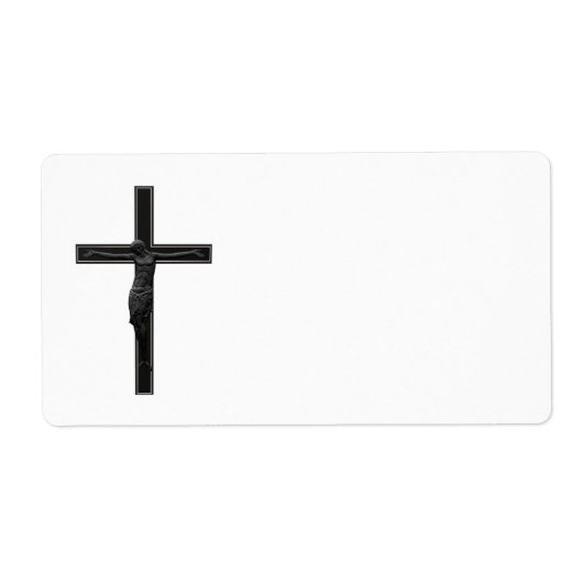 黒十字架 ラベル (正面)