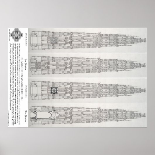 黒十字魔法学校ポスターNo.1 ポスター (正面)