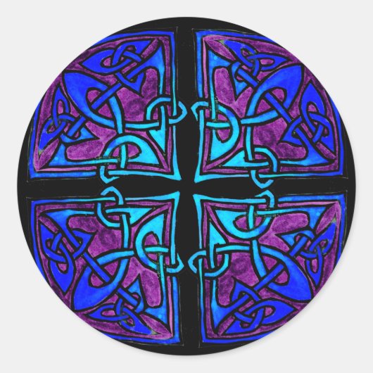 黒十字 ラウンドシール (正面)