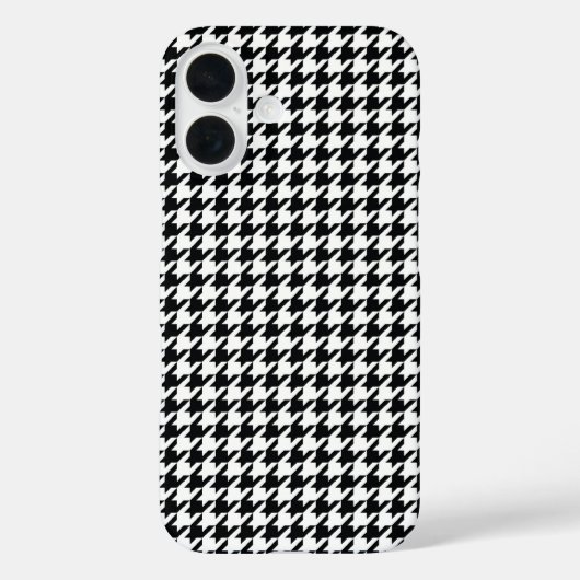 黒千鳥格子の Case-Mate iPhoneケース (裏面)