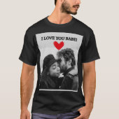 黒半袖Tシャツ大好き Tシャツ (正面)